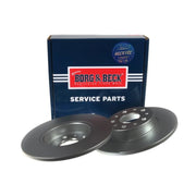 Borg & Beck 2 x Solid Rear Brake Discs BBD5312