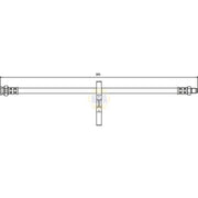 NAPA Brake Hydraulic Hose Line Rear NBH1281
