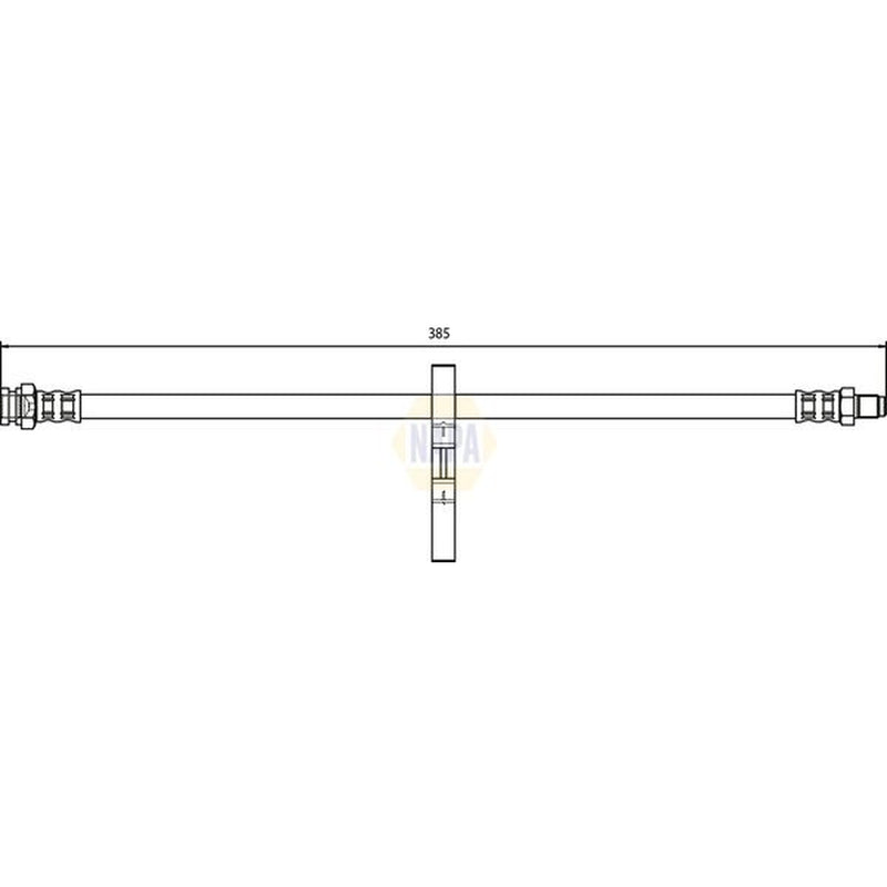 NAPA Brake Hydraulic Hose Line Rear NBH1281