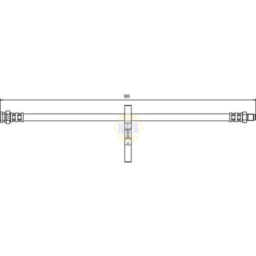 NAPA Brake Hydraulic Hose Line Rear NBH1281