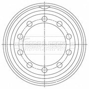 Borg & Beck Brake Drum Assembly BBR32493