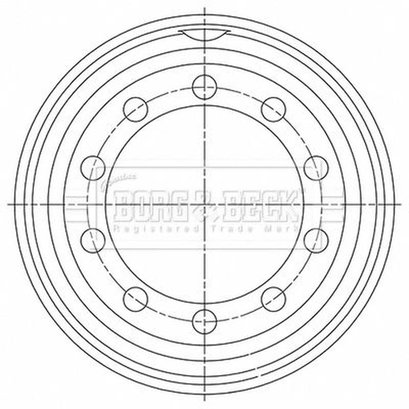 Borg & Beck Brake Drum Assembly BBR32493
