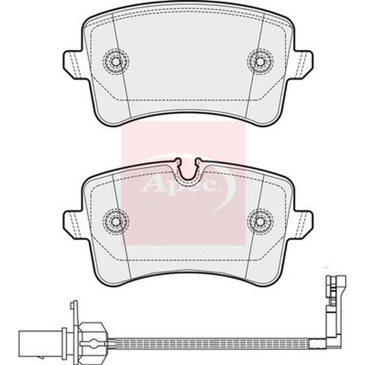 Apec Rear Brake Pad Set PAD1815