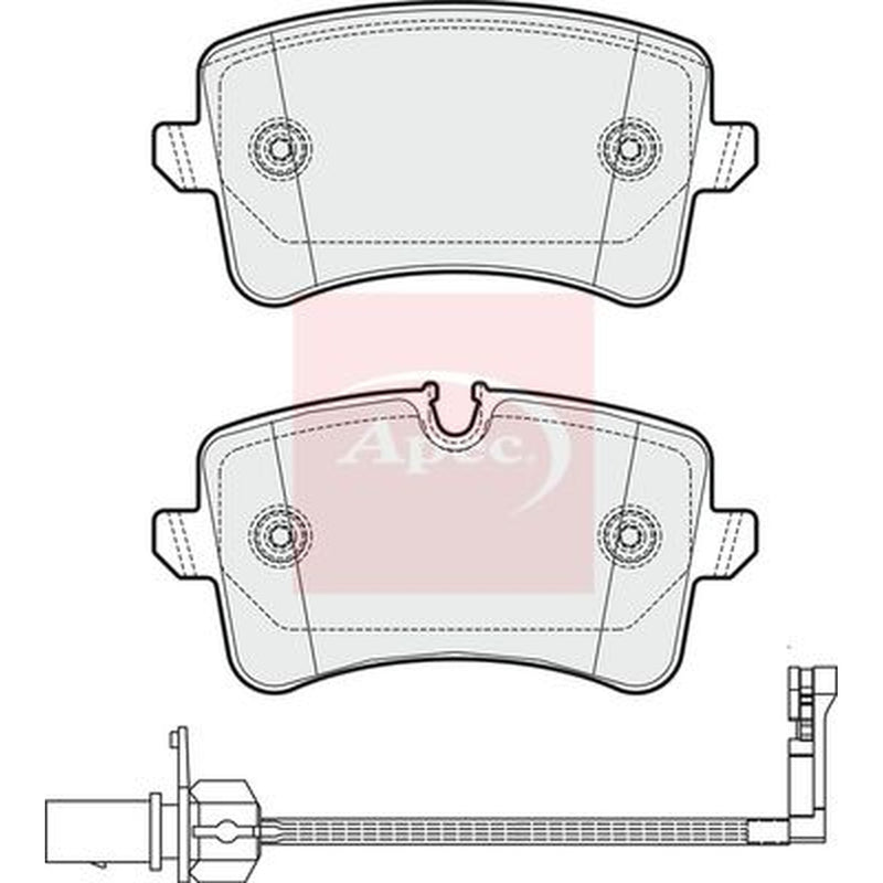 Apec Rear Brake Pad Set PAD1815