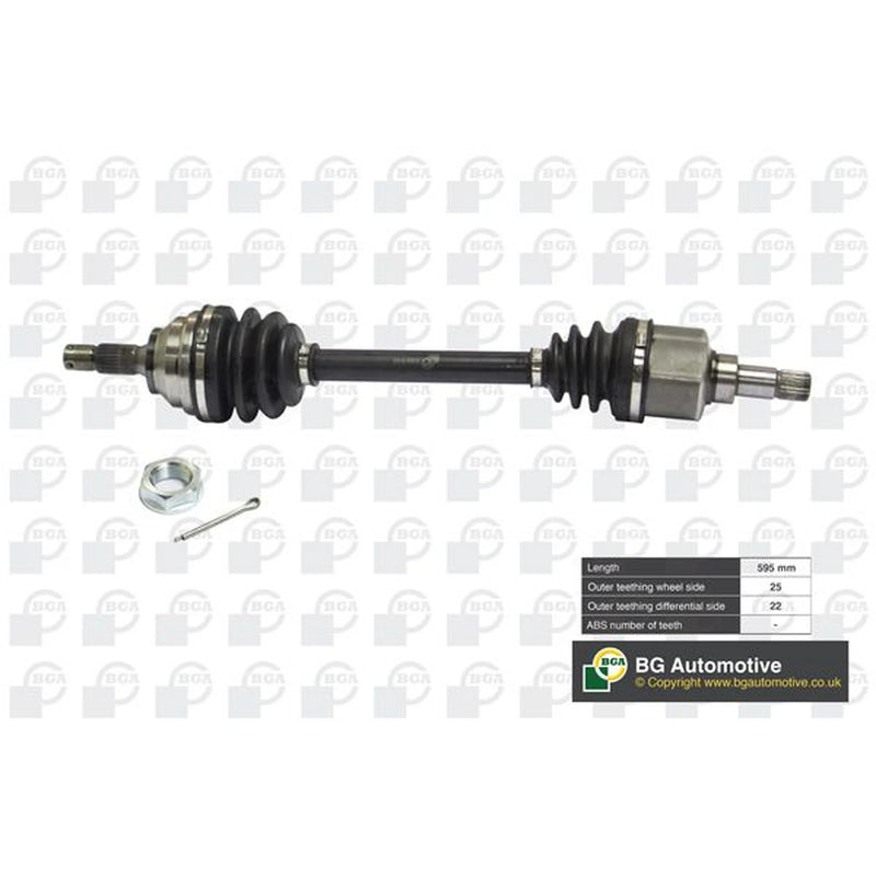 BGA CV Drive Shaft Driveshaft Front Left DS1408L
