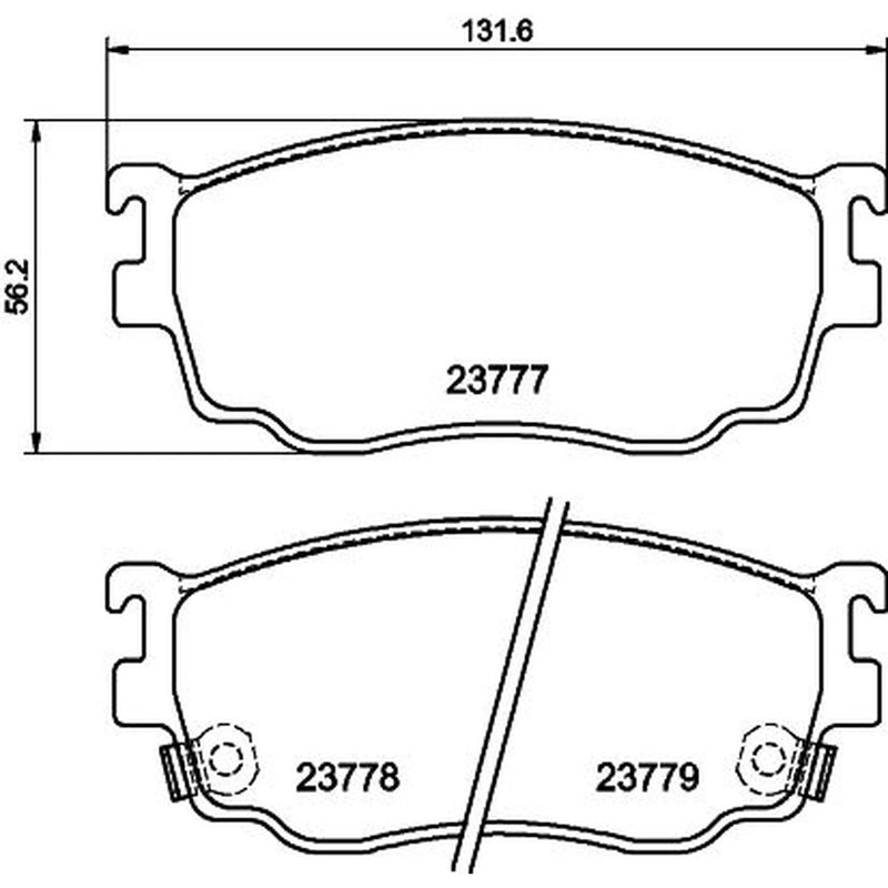 Mintex Front Brake Pad Set MDB2035