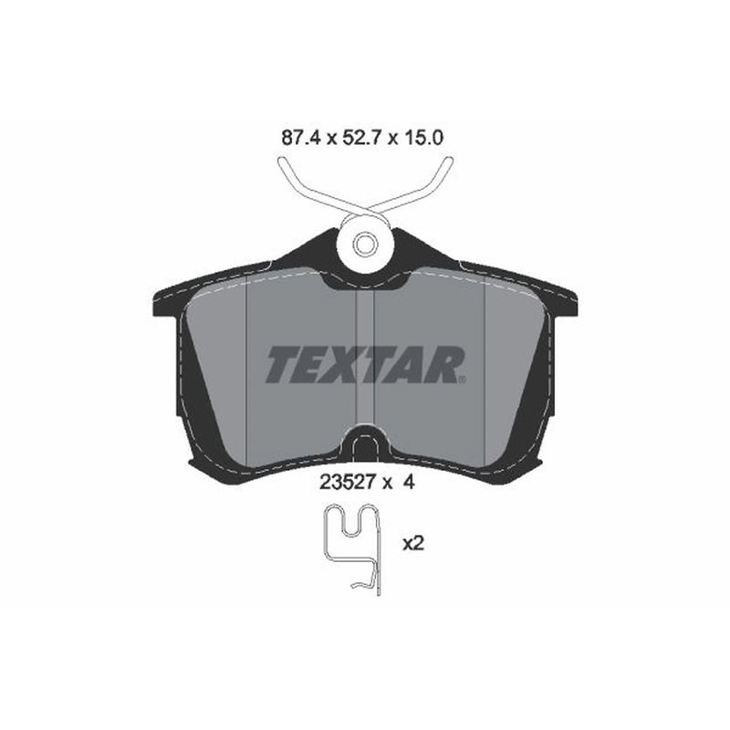Textar Rear Brake Pad Set 2352701