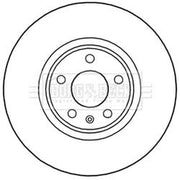 Borg & Beck 2 x Vented Front Brake Discs BBD5990S