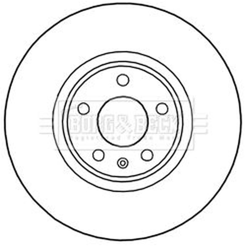 Borg & Beck 2 x Vented Front Brake Discs BBD5990S