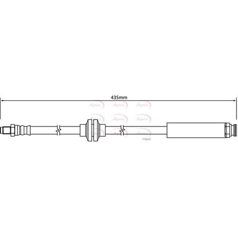 Apec Brake Hydraulic Hose Line Front HOS4143
