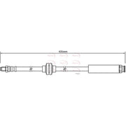 Apec Brake Hydraulic Hose Line Front HOS4143