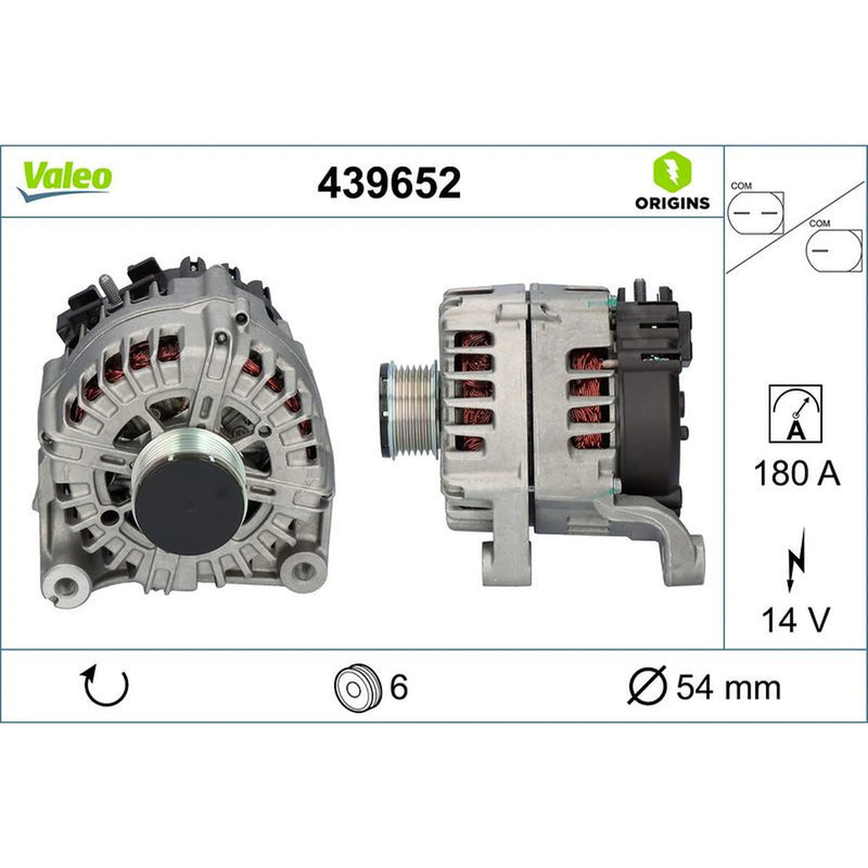 Valeo Car Alternator 12V 439652