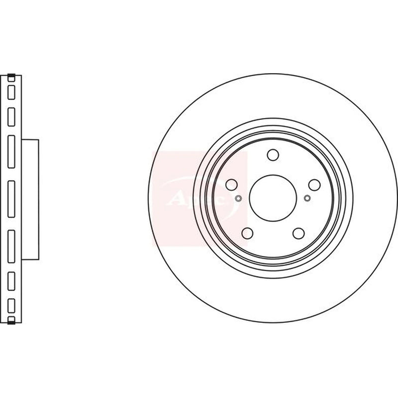 Apec 2 x Vented Front Brake Discs DSK2942