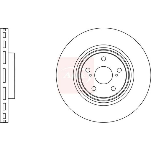 Apec 2 x Vented Front Brake Discs DSK2942