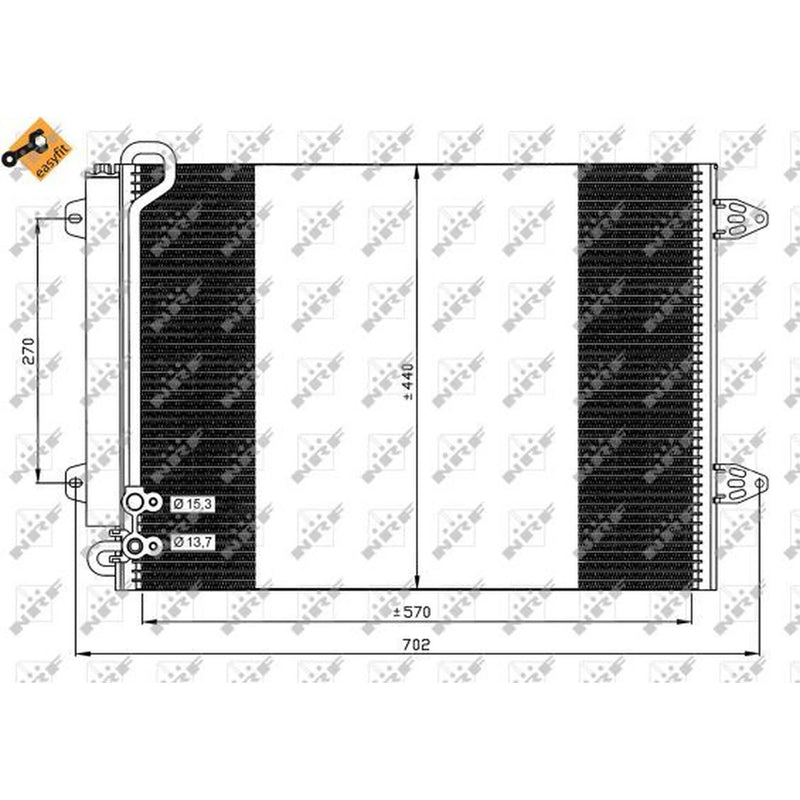 NRF Air Conditioning Condenser 35614