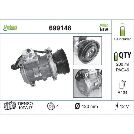 Valeo Air Conditioning Compressor 699148