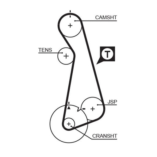 Gates Timing Belt Cambelt 121 Teeth 5424XS