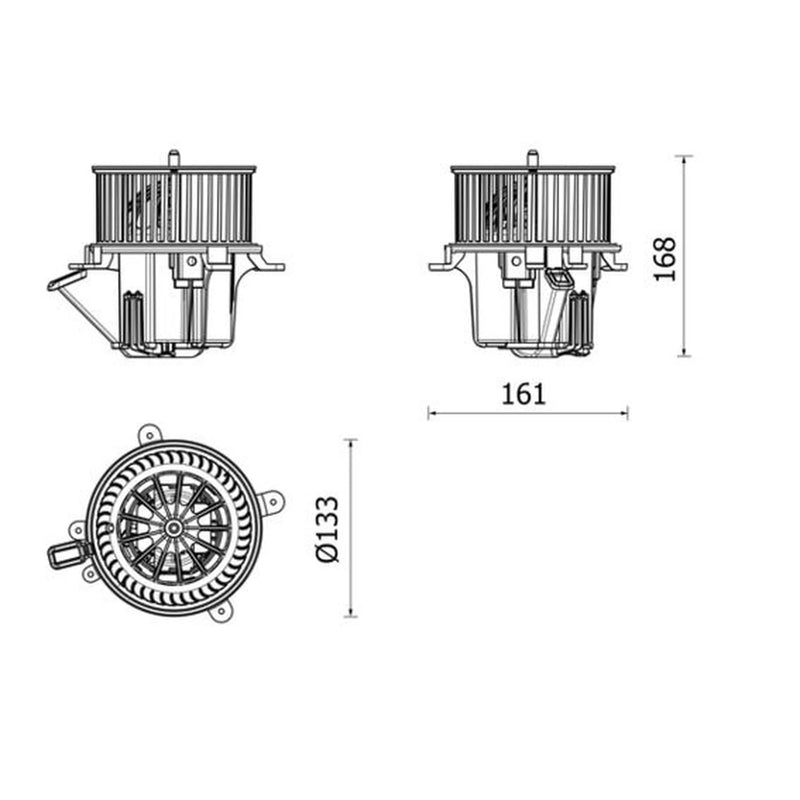 Mahle Heater Blower Fan AB 282 000P