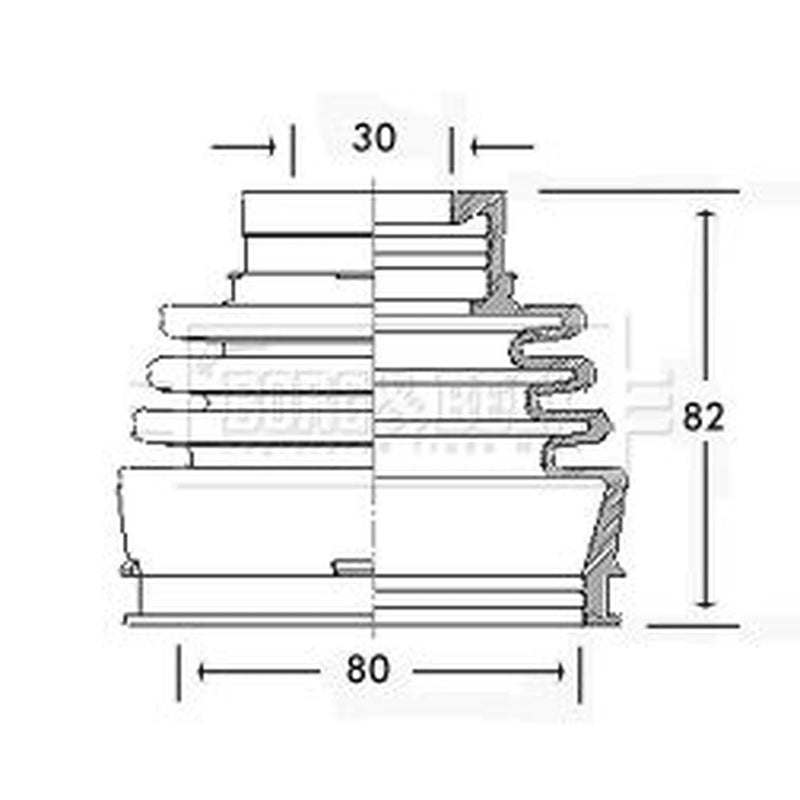 Borg & Beck Drive Shaft Bellow Kit Front Left BCB2577