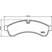 DON Rear Brake Pad Set PCP2155