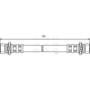 Apec Brake Hydraulic Hose Line Rear HOS3692