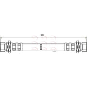 Apec Brake Hydraulic Hose Line Rear HOS3692
