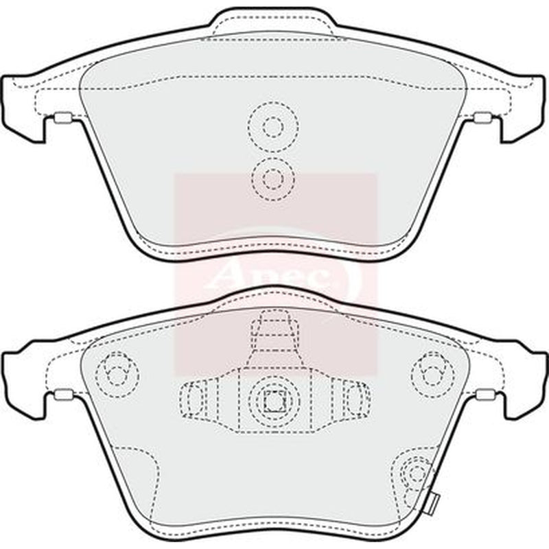 Apec Front Brake Pad Set PAD1587
