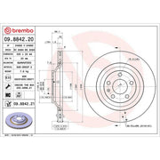 Brembo 2 x Rear Brake Discs 09.8842.21