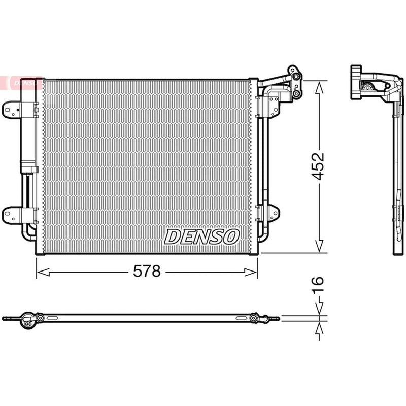 Denso Air Conditioning Condenser DCN32067