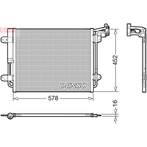 Denso Air Conditioning Condenser DCN32067