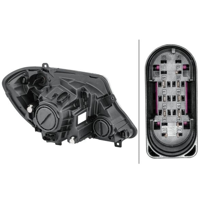 Hella Headlight Headlamp H7/H7 Left 1ED 011 030-111