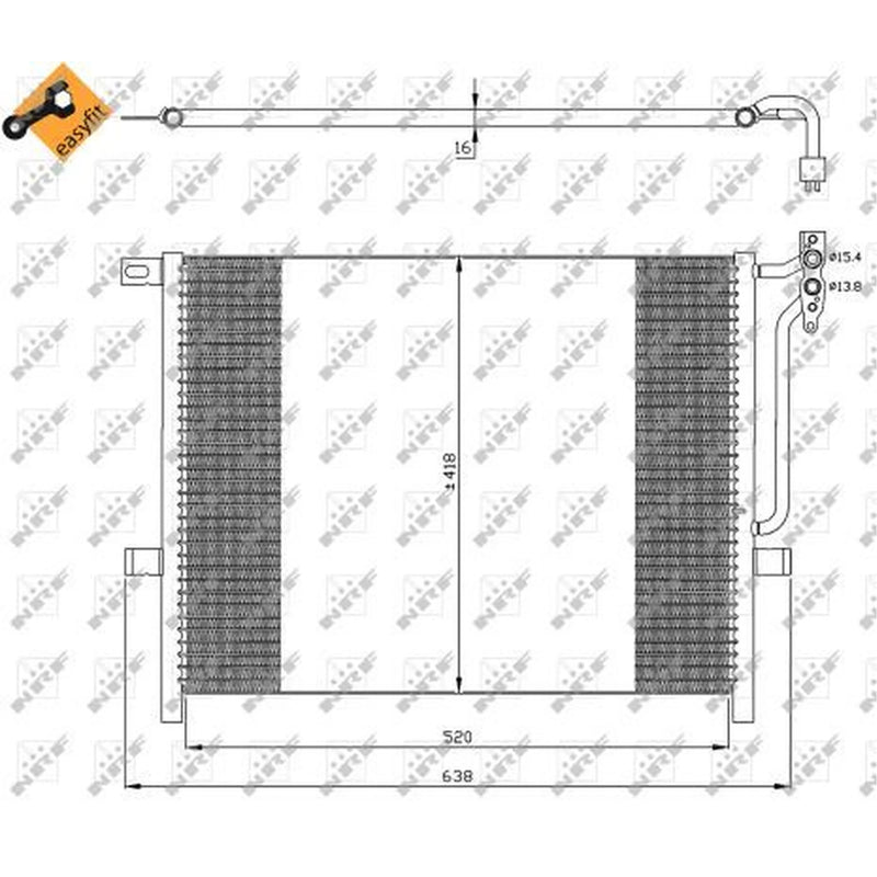 NRF Air Conditioning Condenser 35589