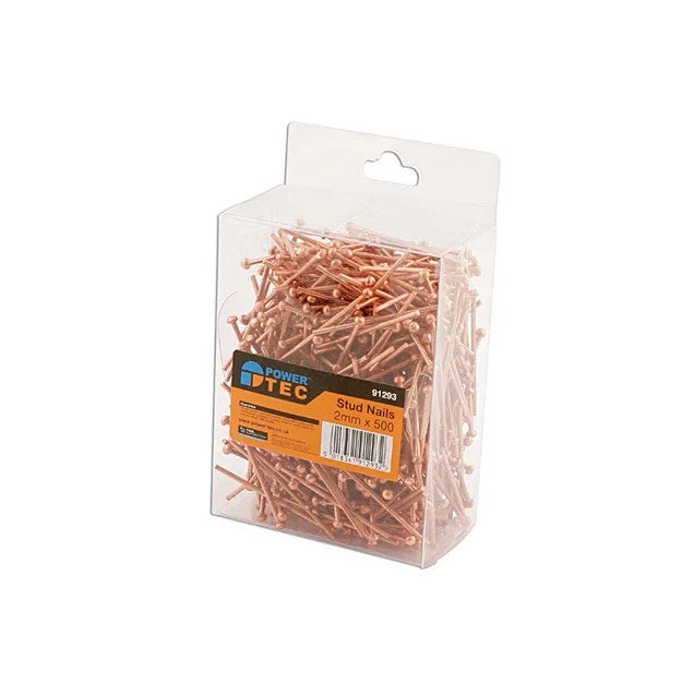 Power-TEC Stud Nails 500pc 2-2.5mm