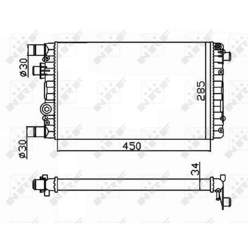NRF Engine Radiator 53602