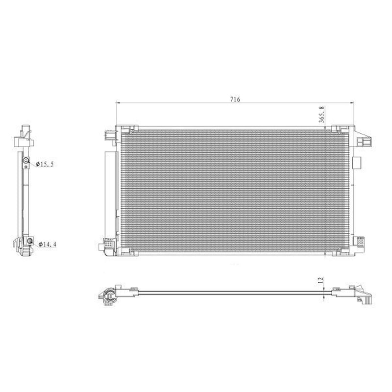 NRF Air Conditioning Condenser 350500