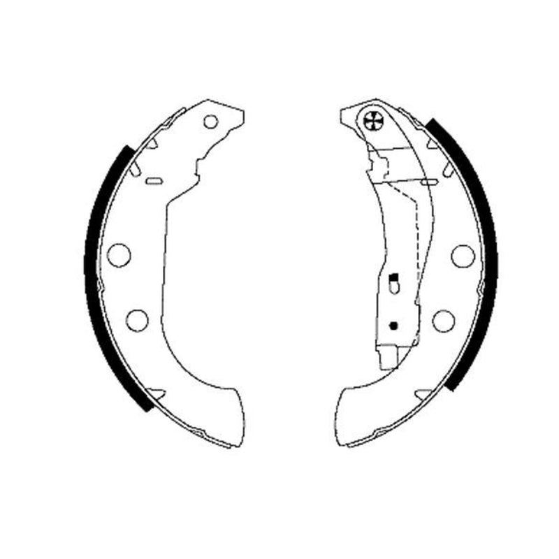 Mintex Brake Shoe Set Axle Kit MFR449