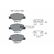 Textar Front Brake Pad Set 2283801