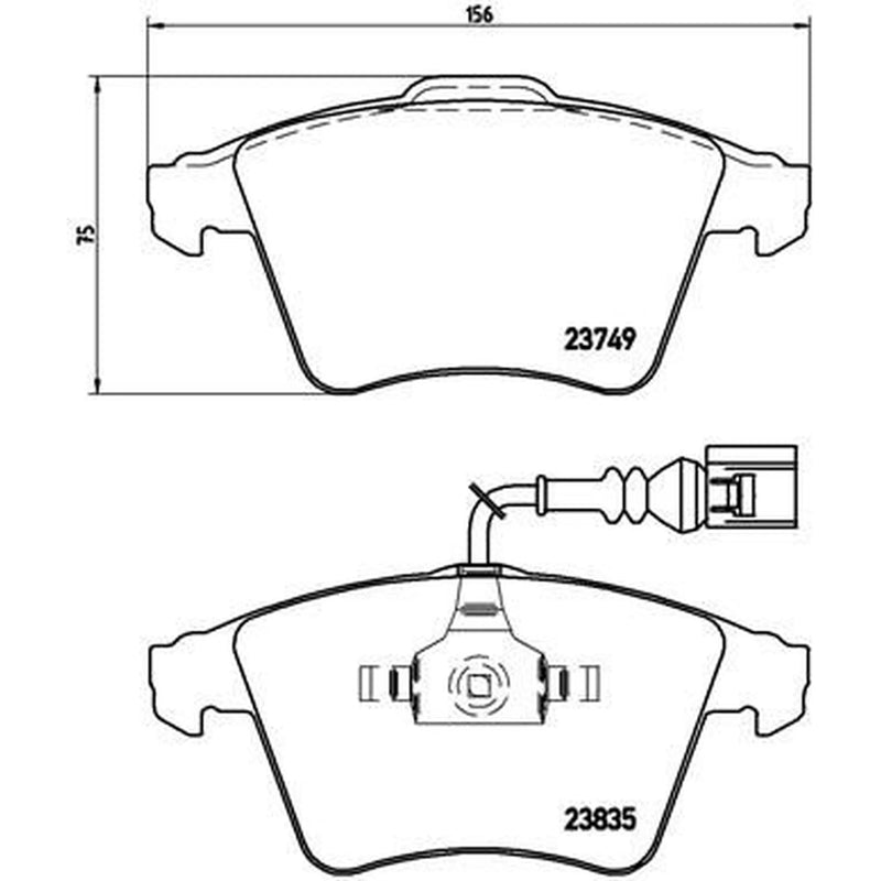 Brembo 4 x Front Brake Pad Set P85090