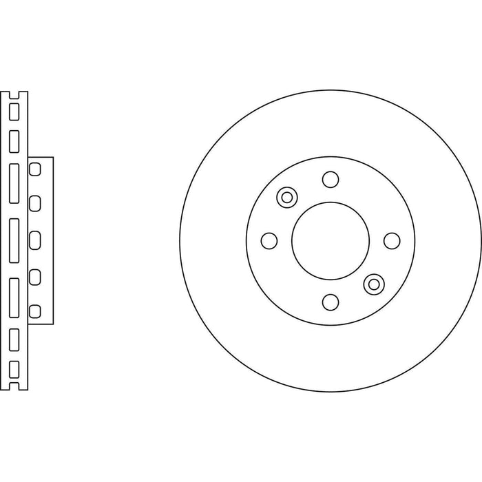 Apec Brake Disc Front Fits Kia Carens Apec  - Town Parts