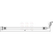 Apec Brake Hydraulic Hose Line Rear Right HOS4129