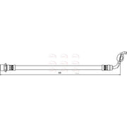 Apec Brake Hydraulic Hose Line Rear Right HOS4129
