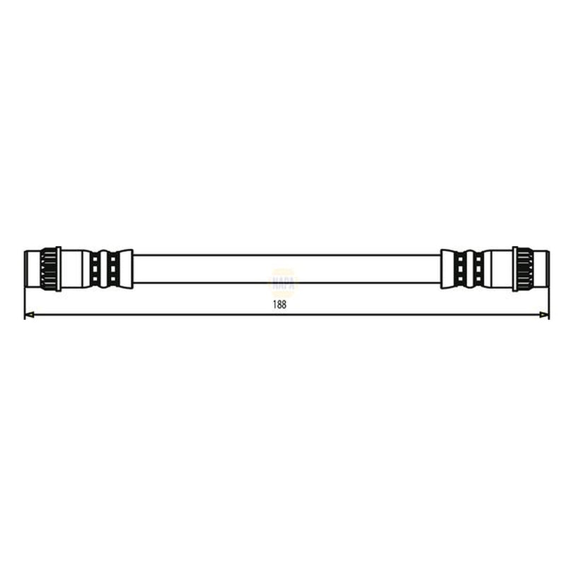 NAPA Brake Hydraulic Hose Line Rear NBH1394