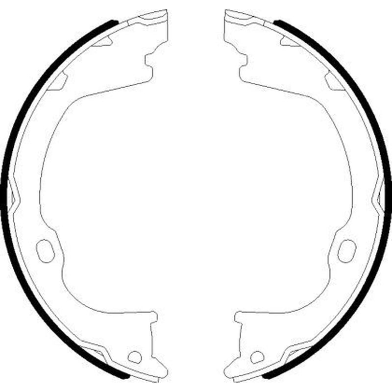 Textar Parking Brake Shoe Set 91078500