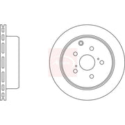Apec 2 x Vented Rear Brake Discs DSK937