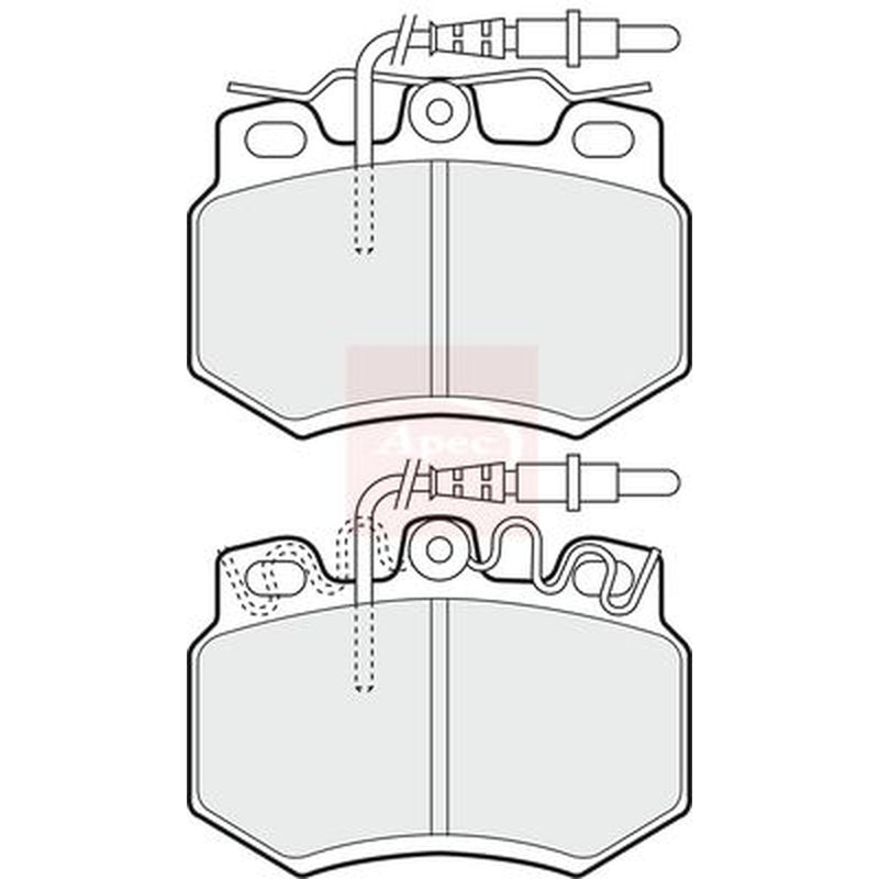 Apec Front Brake Pad Set PAD828