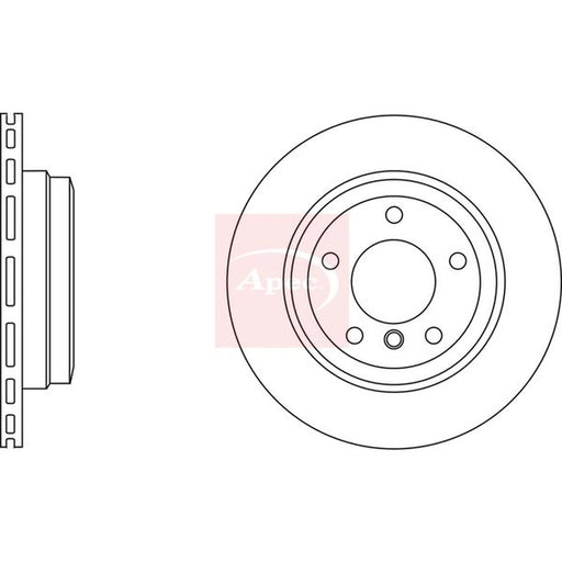 Apec 2 x Vented Rear Brake Discs DSK2715