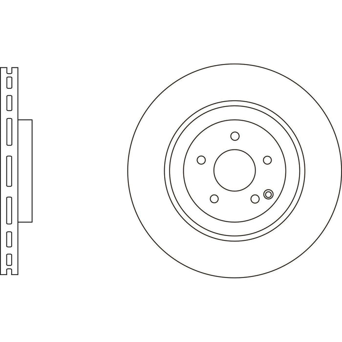 Apec Brake Disc Front Fits Mercedes Clk Class Apec  - Town Parts