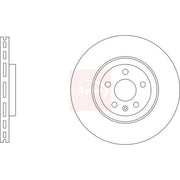 Apec 2 x Vented Brake Discs DSK3442