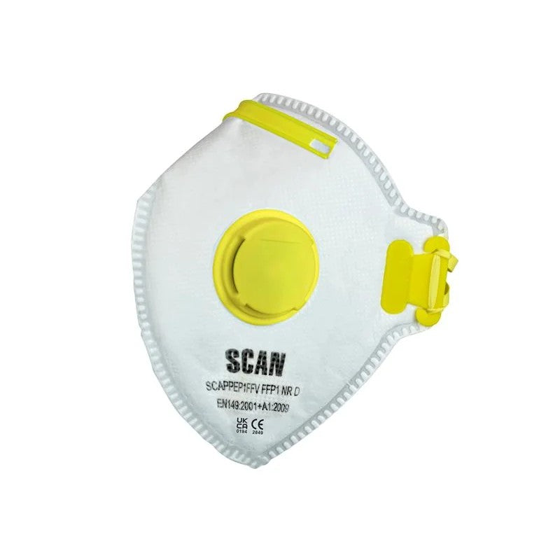 Scan Fold Flat Valved Disposable Mask FFP1 (Pack of 3) - DTC3X-FD-3