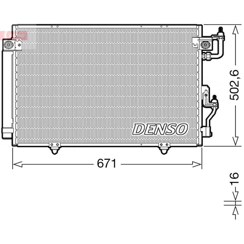 Denso Air Conditioning Condenser DCN45008